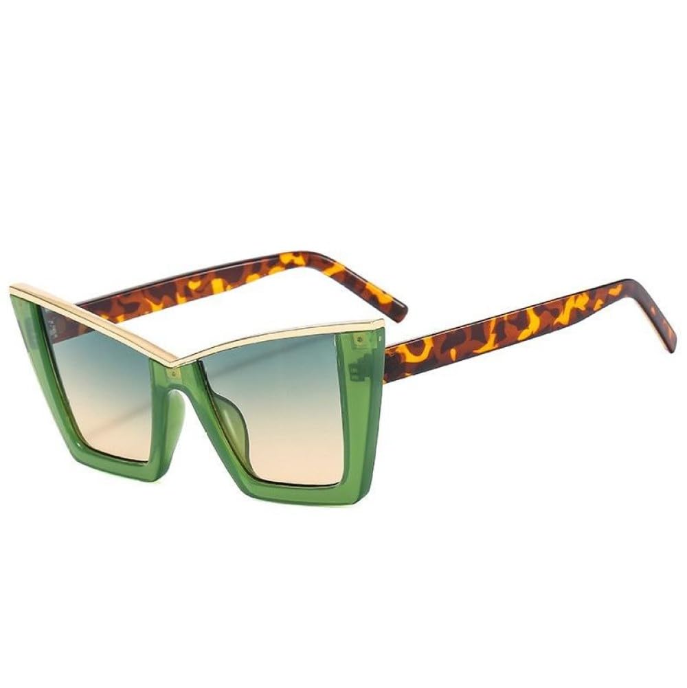 Lunettes oeil de chat de luxe avec monture léopard rétro - 6