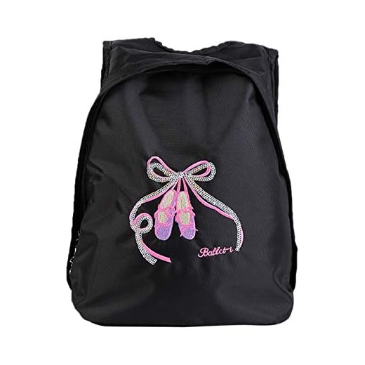 besbomig Bolsa de Danza Infantil Bordada niños pequeños Mochila con Diseño de Zapatos de Ballet Para Baile Y Gimnasia