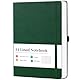 Artfan A4 Notizbuch liniert mit 320 Seiten – Notizblock, Hartcover in Dunkelgrün, 21,5 × 27,9 cm, Premium Papier für Schule & Büro