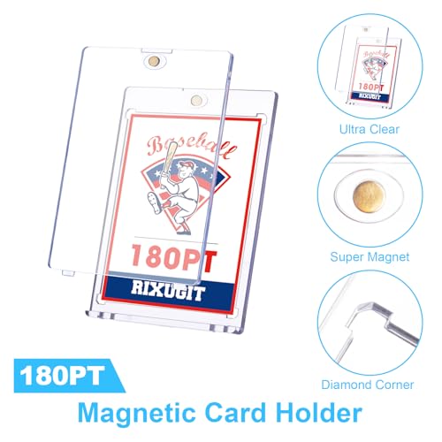 20-Pack 180pt Magnetic Card Holder, One Touch Card Holder for Trading Card — view 3
