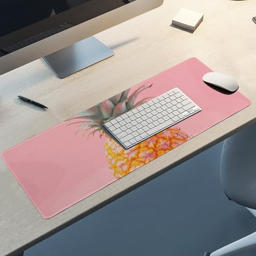 Tapis de souris de jeu LED ananas grand format imperméable pour bureau