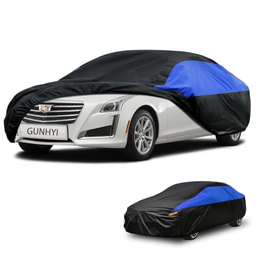 GUNHYI Waterproof Sedan Full Car Cover Custom Fit Cadillac CTS (2003-2014)
