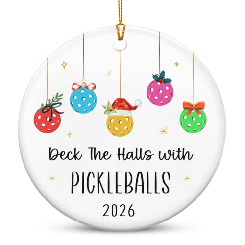 FLAGWIX Pickleball Ornament - Ceramic Christmas Ornaments Gift 2026