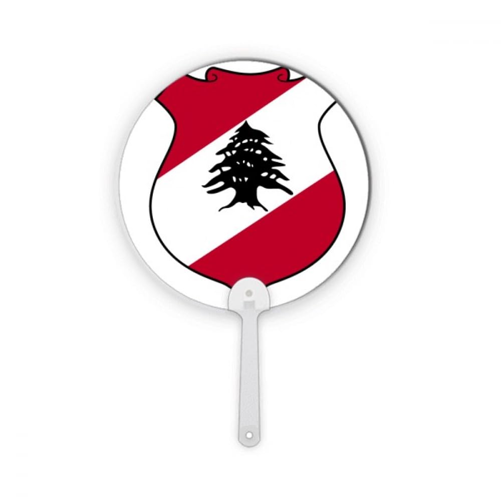 Emblème national du Liban rond en plastique pour décoration de table