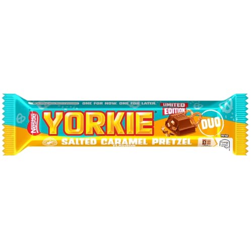 Yorkie Biscuit and Brownie Milk Chocolate Bar Chunky Limited Edition Duo 66g
