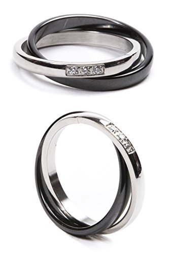 AURSTORE Femme - Acier inoxydable zircone, Céramique, Oxyde de zirconium
