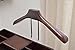 Proman Products - Crescent Moon Valet, Mens Valet Stand with Drawer, Top Tray, Contour Hanger, Trouser Bar, Belt Hooks & Shoe Rack, Accessory & Clothes Organizer (Mahogany)