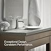 Kohler 27400-4-CP Riff Single-Handle Bathroom Sink Faucet, 1.2 gpm, Polished Chrome