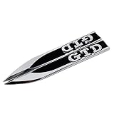  XHULIWQ Auto Fender Side Sticker Auto Abzeichen Emblem Aufkleber, für GTD