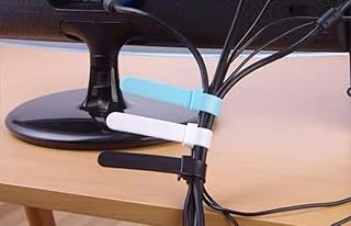 منظم كابلات من السيليكون المرن 15 قطعة للشحن المنظم، اسلاك الكمبيوتر وجهاز الاستقبال قابلة لاعادة الاستخدام للمنزل والمكتب