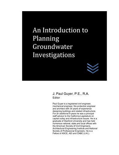 An Introduction to Planning Groundwater Investi... 1731205376 Book Cover