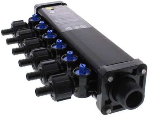 1/2", 6 Port Zero Lead PollyAlloy PEX Crimp MINIBLOC