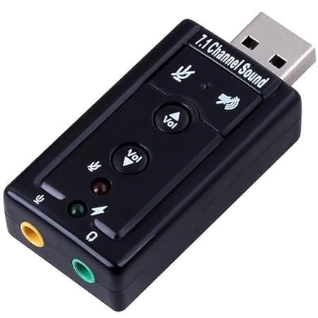VYAR Hi-Speed USB 2.0 7.1-Channel Virtual USB 3D Stereo Audio Adapter External Sound Card with 3.5 mm Audio and Microphone Ports, Internal Amplifier and Volume Controls (B0D5BGBLTD) Amazon Price History, Amazon Price Tracker