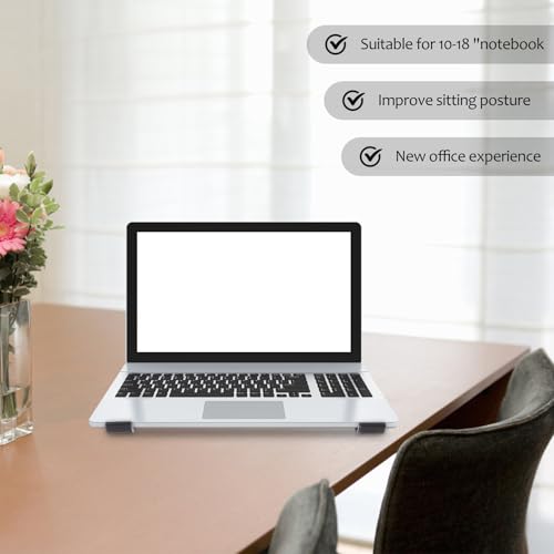 Base de aluminio para laptop compatible 10-18" Negro miniatura 5