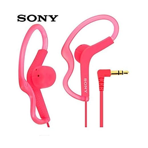 Sony Extra Bass Active Sports in Ear Ear Bud Over The Ear Splashproof Premium Headphones Deep-Pink (Limited Edition)
