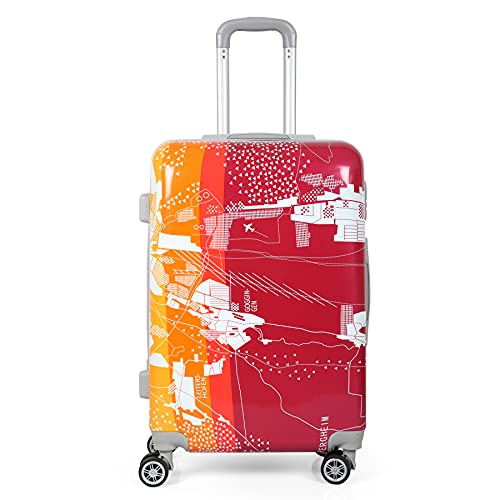 Image of Polo Class 2Pc Set Travel Trolley Bag (20 /28 inch) - Orange