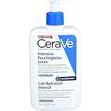 CeraVe Intensive Feuchtigkeitslotion für sehr trockene und gereizte Haut, stellt die Schutzbarriere wieder her, angereichert mit ätherischen Ceramiden und Sheabutter, 473 ml