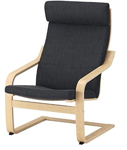 Ikea - Armchair, Birch Veneer, Hillared Anthracite-picture-20