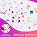 Novani 690 Pieces Tooth Gems Jewelry Kit for Teeth, Tooth Diamonds DIY Crystal Rhinestones Mixed Sizes Colors and Shapes Gemstones for Teeth (Without Glue)