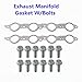 BuliBoao LS MLS Exhaust Manifold Header Gasket Pair W/Bolts for Chevy GMC 4.8 5.3 6.0L 1998-2016 551696, 12617944