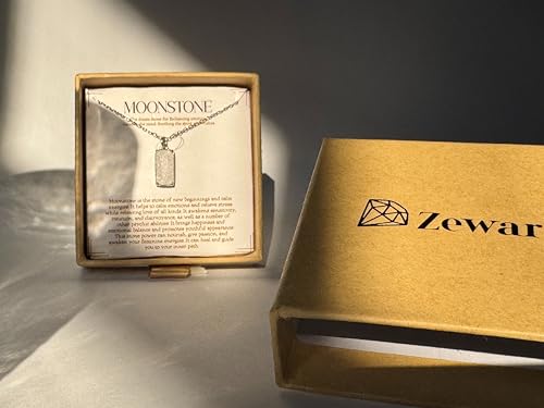 New Beginnings Moonstone Necklace, 925 Sterling Silver Necklace, Friendship Necklace, Necklaces For Women, Thoughtful Gifts for Women, With Chain Length Extender4