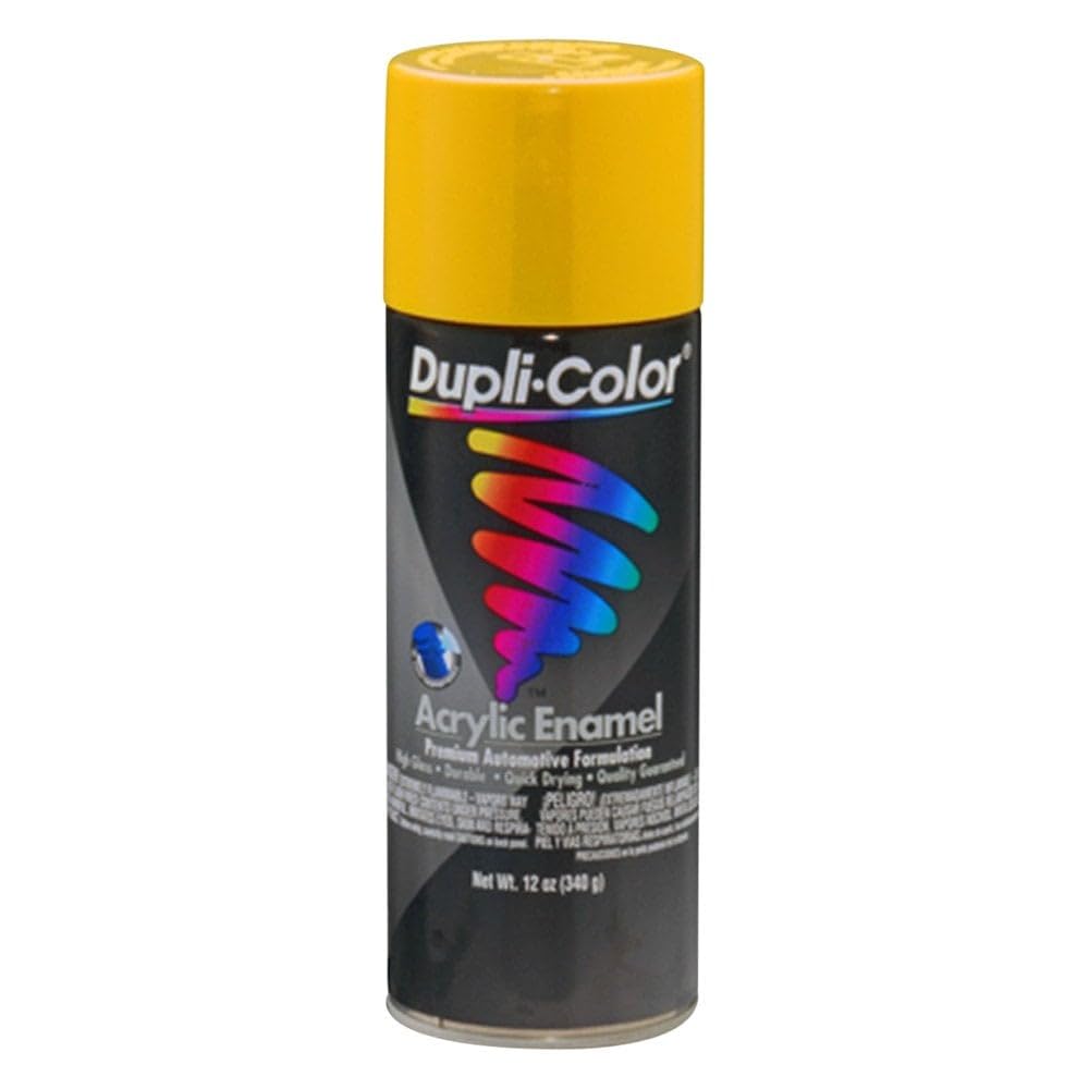 Dupli-ColorDA1687 Multi-Purpose Acrylic Enamel Spray Paint - Hot Rod Yellow - 12 oz. Aerosol Can