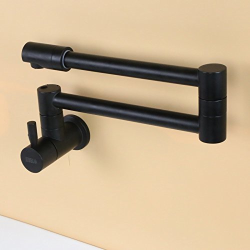 Grifo de mopa piscina extensible tipo de pared negro de cobre puro 2