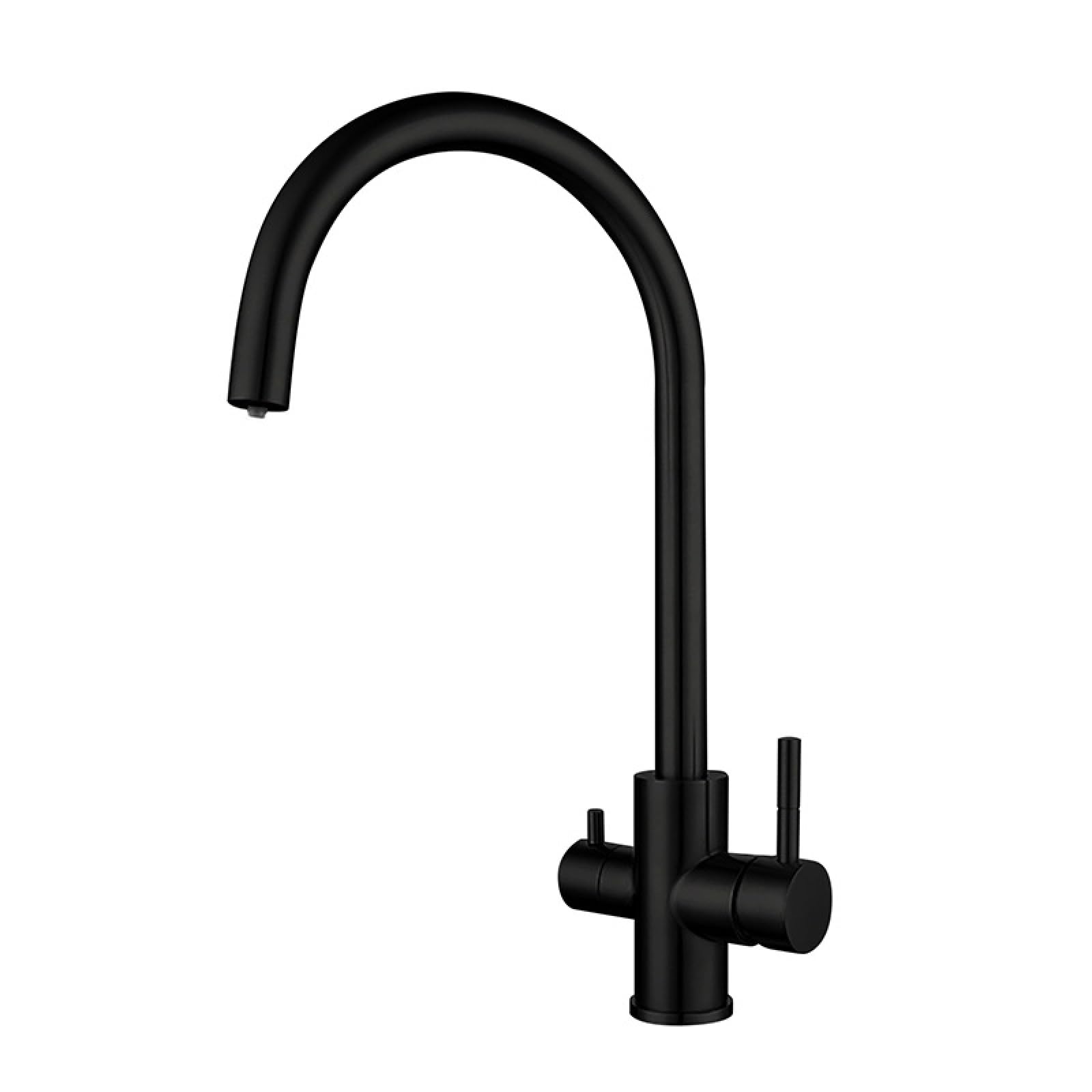 Fanjubei Black Kitchen Stainless Steel Rotating Hot And Cold Vegetable Washing Basin Purification Faucet