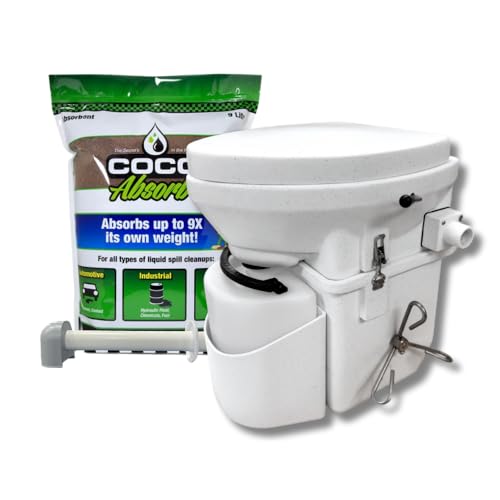 Nature's Head® Vehicle Kit with Composting Toilet – Complete All-Inclusive Kit - 100% Self-Contained Waterless RV & Van Life Toilet System for Campers, Vans & Off-Grid Travel – Foot Spider Handle
