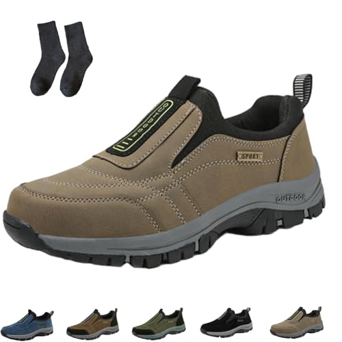Enjerr Orthopedic Shoes Men, Waterproof Walking Hiking Shoe, Outdoor Comfortable Waterproof Orthopedic Walking