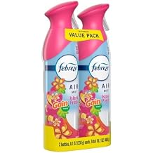Air Freshener Spray, Island Fresh Scent, Odor Eliminator Room Spray, Long-Lasting Home Deodorizer, Natural Propellant, 8.1 oz, 2 Pack