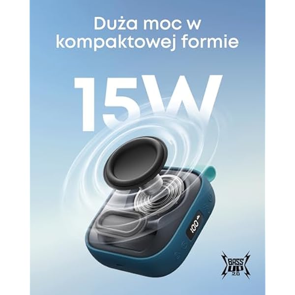 Портативная колонка Soundcore Boom Go 3i от Anker звук 15 Вт 24 часа воспроизведения степень защиты от воды IP68 BassUp 2.0 функция аварийной зарядки Bluetooth 6.0 синий