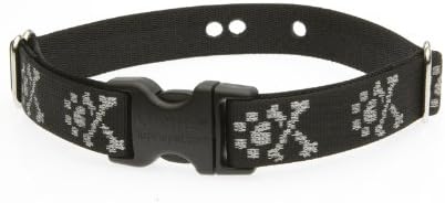 LupinePet Originals 1" Bling Bonz 12-17" Containment Collar Strap for Medium Dogs