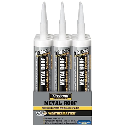 Titebond WeatherMaster Metal Roof Sealant 12 tubos de 9.5 Oz miniatura 3