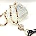Brown, Tan, Cream and Gold, Handmade Beaded Eyeglass Sunglass Chain Holder Necklace, Eyeglass Loop