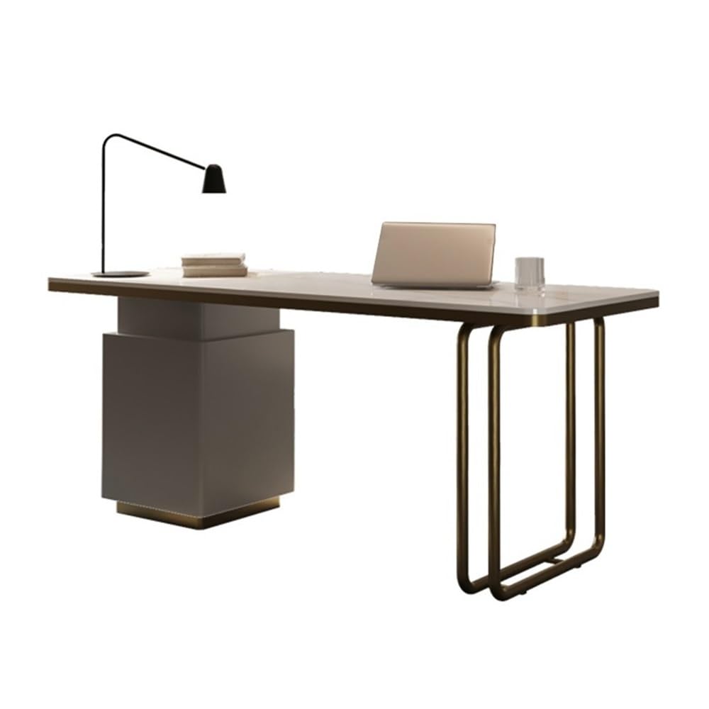 Table Bureau de Travail Moderne for Ordinateur Portable, Bureau d'écriture Robuste Luxe(M)