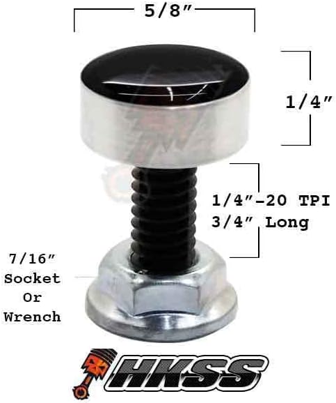 2 Silver Billet Aluminum License Plate Frame Tag Bolts for POW MIA USA 3SN Model-PYT-8888-552