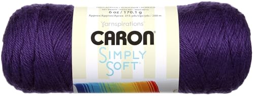 Caron+Bulk+Buy+Simply+Soft+Yarn+Solids+(3-Pack)+Purple+H97003-97813