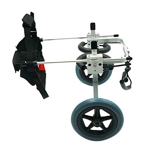 Chariot pour chien handicapé et chat | Appareil de rééducation réglable pattes arrière
