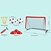 Lljsszr Kids Soccer Goals, Portable Soccer Nets, Soccer Target Net, Training Soccer Goal for Playground Garden Toys, 1 Net Red