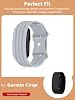 Banda de silicona compatible con Garmin Cirqa, correa deportiva de reemplazo con hebilla clásica, resistente al agua y al sudor, ajustable para rastreador de actividad sin pantalla 6