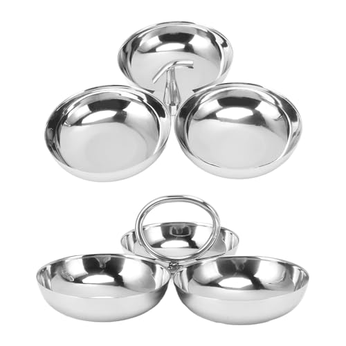 Ustensiles de cuisine faciles à nettoyer assiette à collations 3 en 1