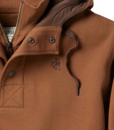 Image of Legendary Whitetails Mens Quarter Zip Hoodie Heavyweight Hooded Sweatshirt