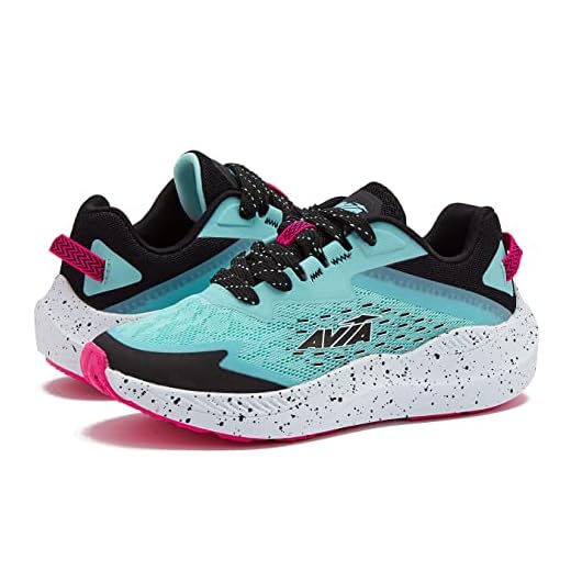 Avia Avi-Storm Girls’ Sneakers - Lightweight Tennis, Athletic, Running Shoes for Girls - Blue, 2 Little Kid