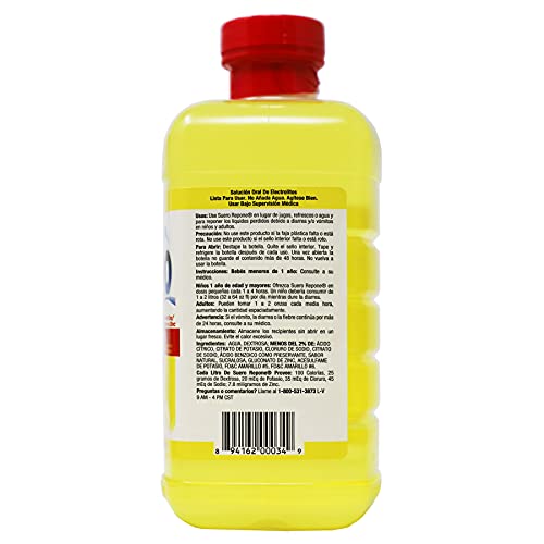 Repone Suero Electrolyte Solution With Zinc, Rehydrates, Restores Minerals And Nutrients, Pineapple Flavor, 33.8 Fl Oz (Pack Of 2) #TOP6