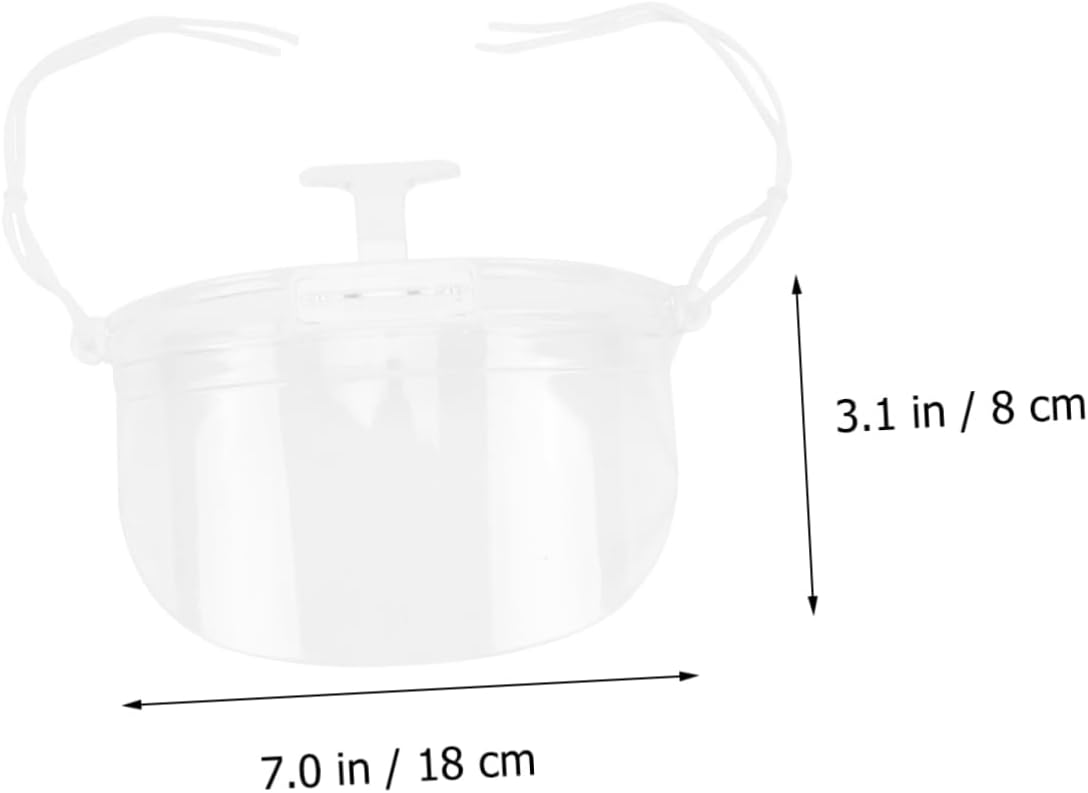 Transparent Face Mask Catering Face Cover Cooking Face Cover Face Peel Mask for Restaurant Clear Kitchen