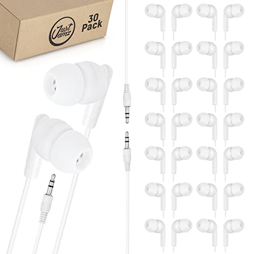 ホワイト インイヤーイヤフォン 3.5mmジャック Amazon.co.jp: パールホワイト インイヤーイヤホン 30個パック