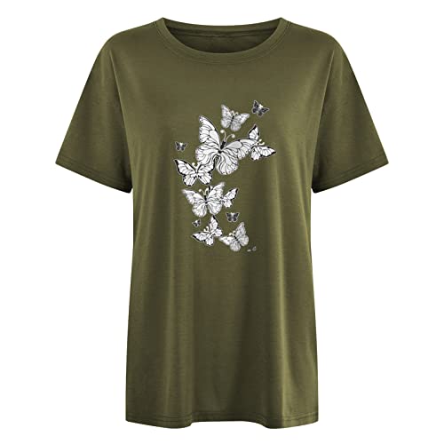 Elbow Sleeve Tops Women Workout Shirt Bell Sleeve Tribal Mock Neck Womens Shirts Dressy Casual Short Shirts For Women Tees Tunic Tshirts #TOP2