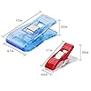 CampTek Pack of 100 Sewing Fabric Clips with Tin Box,Sewing Notions for Sewing Quilting Supplies, Crafting Tools Accessories,Paper Work,Assorted Colors(80 Small+20 Middle Plastic Clips) #3