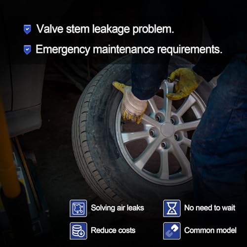 Image of X4XZ 51025 Quick Change Tire Valve Tool Kit with TR413 /TR414,Tire Valve Stem Core Quickly Replacement Tool Kit for Replacing Leaky Valves in Cars,ATVs,Trucks, etc. 23PCS